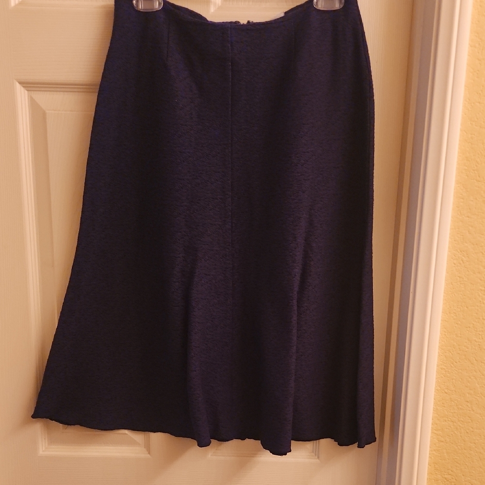 CAbi Black Knee-Length A-Line Skirt for Work
